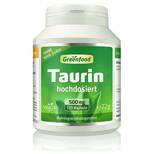 Greenfood Taurin, 500 mg