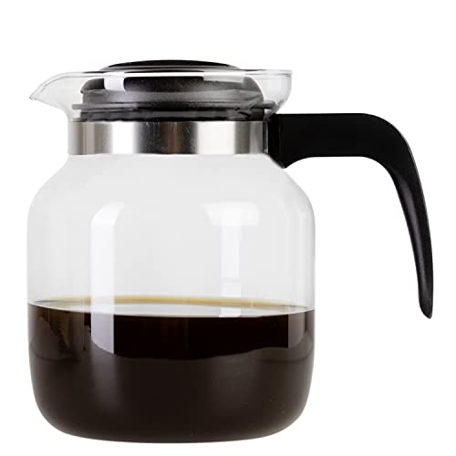 wenco Premium Glas-Kaffeekanne/Teekanne mit Kunststoff