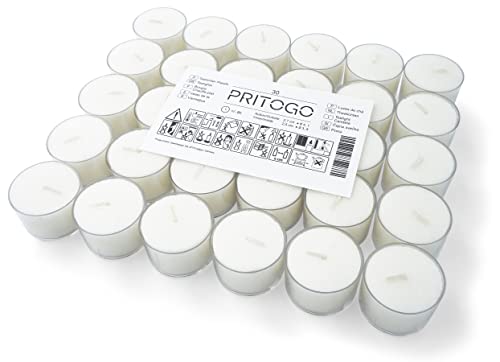 Pritogo Teelichter Kunststoffhülle