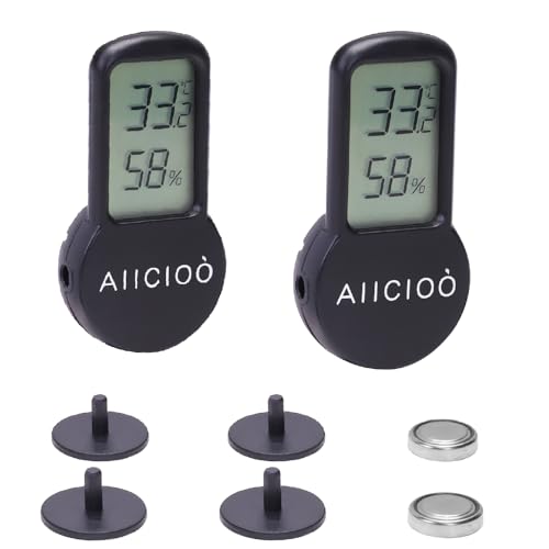 AIICIOO Terrarium Thermo-Hygrometer 2er-Pack Reptilienpfleger Digitales