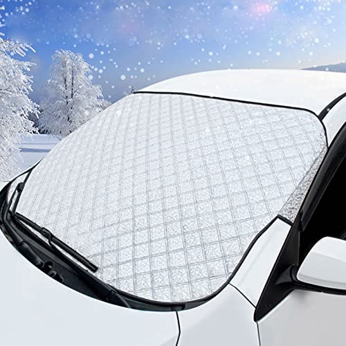 Scheibenabdeckung XXL mit Magnet Auto Frontscheibenabdeckung Winter  Frostschutz