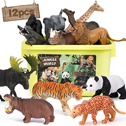 FRUSE Tiere Figuren Spielzeug,12 Stück Realistische
