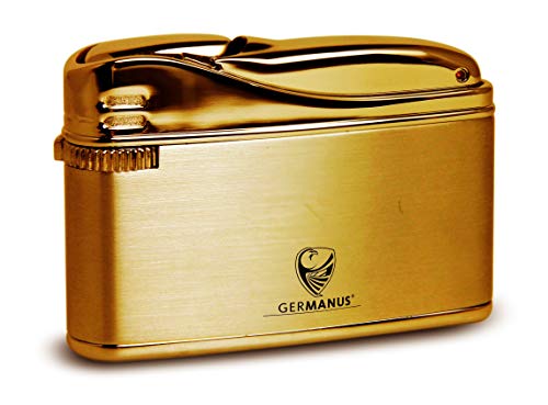 GERMANUS Feuerzeug, Gold mit Echtgold vergoldet II