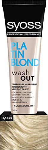 Syoss Wash Out Temporäre Haarfarbe Platin Blond (150 ml)