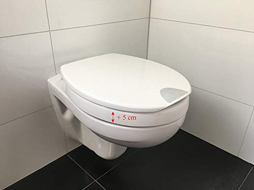 Toilettensitzerhöhung im Bild: ADOB Novara Plus Duroplast WC Sitz