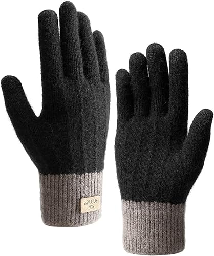 Homealexa Winterhandschuhe Touchscreen Handschuhe Strick Fingerhandschuhe