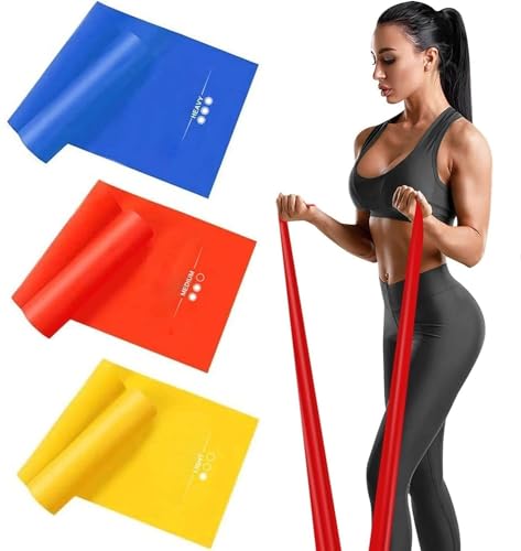 Haquno Fitnessband 3er-Set 2m lang Fitnessbänder