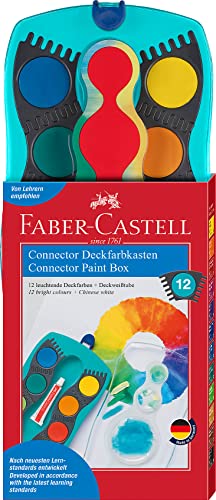 Faber-Castell 125003 - Farbkasten CONNECTOR mit 12 Farben