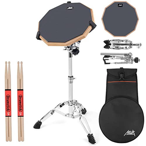 AKLOT Drum Practice Pad Set 12"