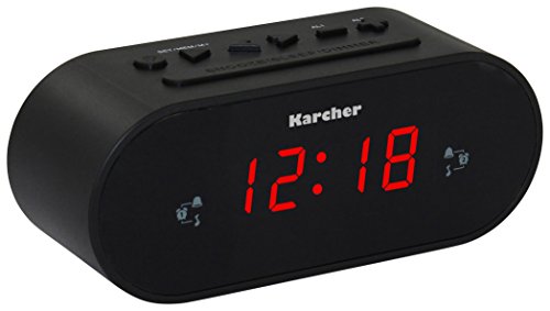 Karcher UR 1030 Uhrenradio (PLL-Radio, dimmbares Display, Dual-Alarm)