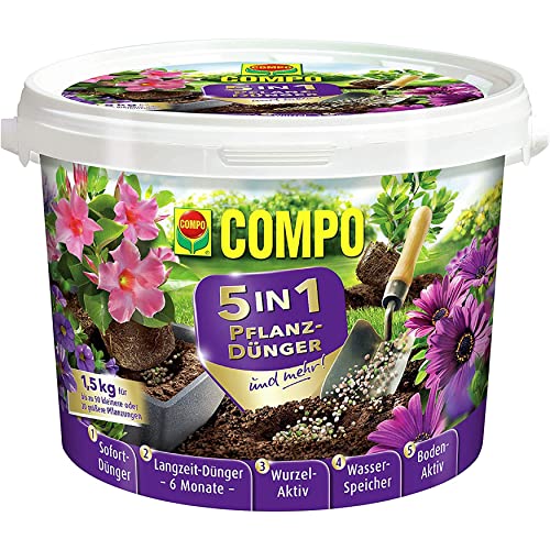 Compo 5in1 Pflanz-Dünger und mehr für alle Zimmerpflanzen