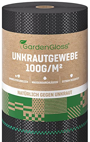 GardenGloss 50m² Anti-Unkrautgewebe 100g/m² – Wasserdurchlässig
