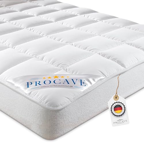 PROCAVE Micro-Comfort Matratzen-Bett-Schoner weiß 100x200 cm mit Spannumrandung