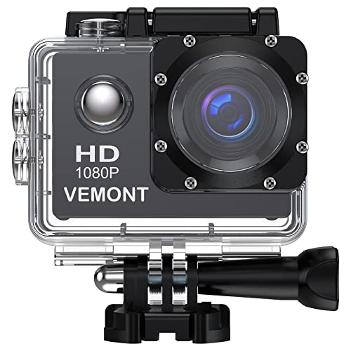VEMONT 1080p 12MP Action Kamera Full