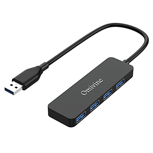 Omivine USB Hub, 4 Port 3.0 Ultra-Slim USB Hub