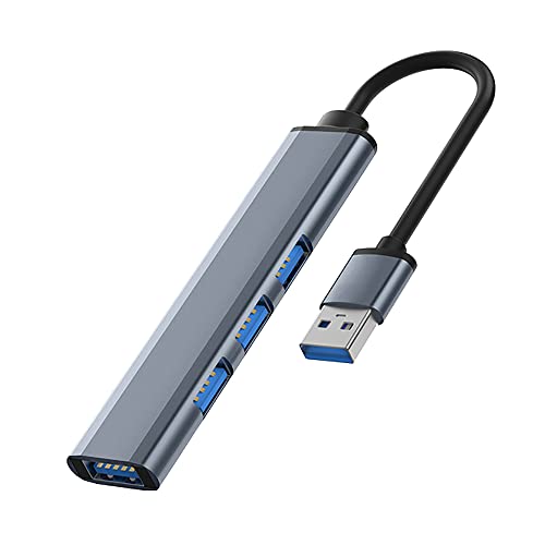 Unnderwiss USB Hub 3.0 USB Splitter (4 Port USB 3.0 Hub Aluminum Alloy)