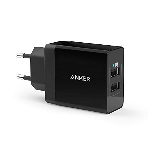 USB Ladegerät unserer Wahl: Anker 24W 2-Port USB Ladegerät mit PowerIQ (AKA2021L11)
