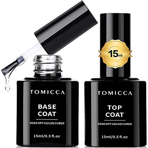 TOMICCA Base Coat Top Coat UV Nagellack Set