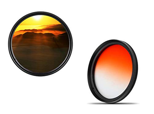 fittings4you 82mm Professional Farbverlaufsfilter orange Farbfilter