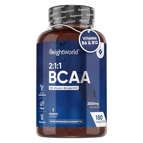 WeightWorld BCAA 2000mg mit Vitamin B12 500µg