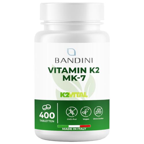 BANDINI Vitamin K2 MK-7 200µg (mcg) VEGAN