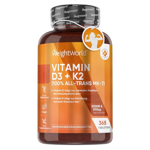WeightWorld Vitamin D3 K2 2000 IE