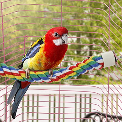Vogel Sitzstange im Bild: Mygeromon Vogel Seil Spirale Parrot Climbing