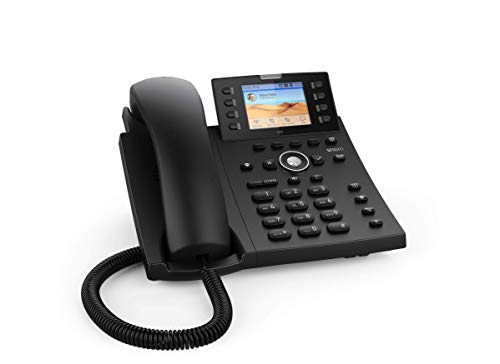 Snom D335 IP Telefon mit 2,7" Farbdisplay, 12 SIP-Identitäten, Selbstbeschriftung und PoE (4390)