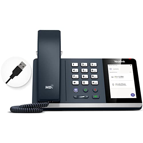 Yealink MP50 USB-Telefonhörer für Microsoft Teams und Skype, Desktop-Telefon mit Bluetooth-Kopplung
