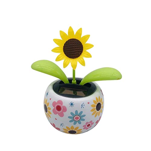 JAWSEU Wackelfigur Blume Solar Tanzende Blume