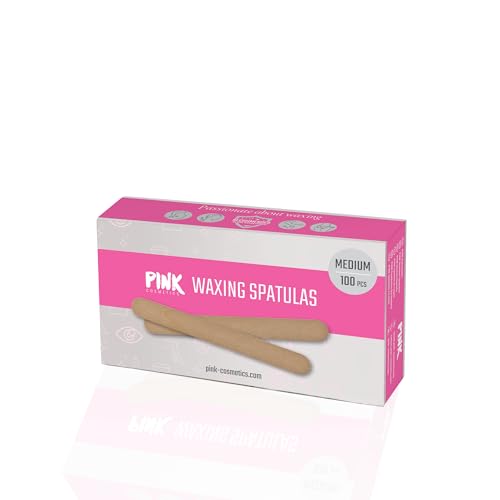 PINK Cosmetics Mittelgroße Waxing Holzspatel 100 Stück