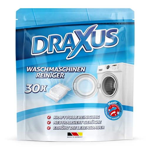 DRAXUS 30x Waschmaschinenreiniger Tabs im Vorratspack