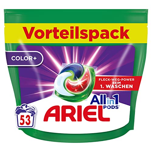 Ariel Allin1 PODS, Flüssigwaschmittel-Kapseln Color+ 53 Waschladungen