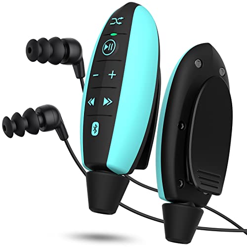 AGPTEK IPX8 Wasserdichter Bluetooth MP3 Player mit Clip