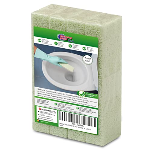 WC-Reiniger - Cleaning Block - 4er Pack zur Entfernung von Urinstein (10008EI)