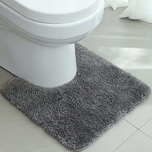 Warmfay rutschfest Badezimmerteppich Toilette mit Ausschnitt