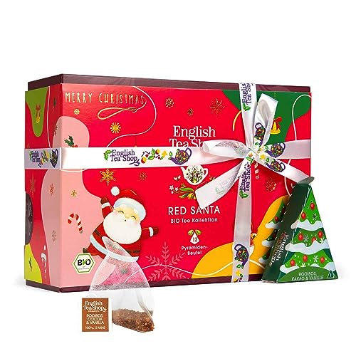 English Tea Shop ETS Teegeschenk mit Schleife "Red Santa Christmas"