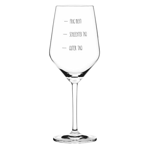 Sand & Soda 9500013 Modernes Weinglas mit trendigem Spruch