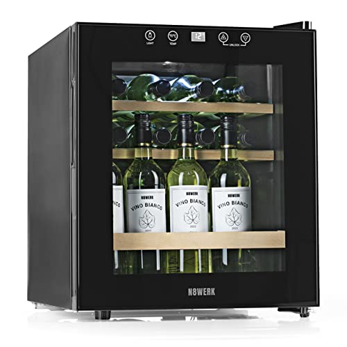 N8WERK Weinkühlschrank für bis zu 15 Flaschen Wein