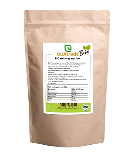 Buxtrade 10 kg Bio Weizengraspulver