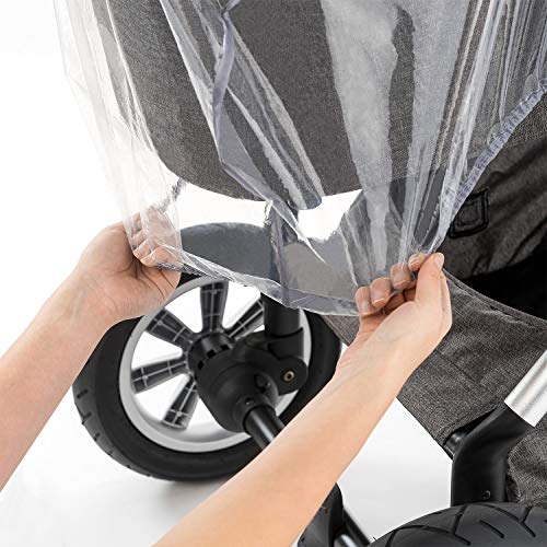 Windschutz für Kinderwagen im Bild: Zamboo Universal Komfort Regenschutz für Kinderwagen
