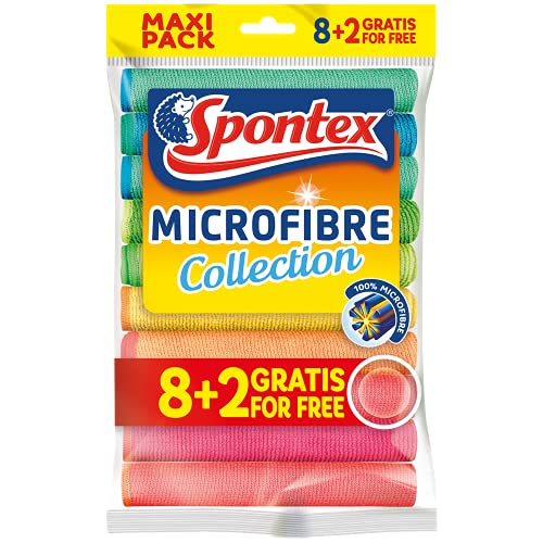 Spontex Microfibre Allzwecktücher 8+2 Gratis
