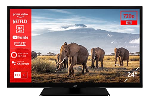 JVC LT-24VH5156 24 Zoll Fernseher/Smart TV (HD-Ready, HDR, Triple-Tuner, Works with Alexa, Bluetooth)