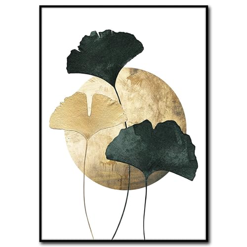 STYLER Gerahmtes Bild Green Ginkgo 50 x 70 cm