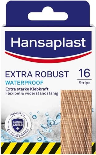 Hansaplast Extra Robust Waterproof Textil-Pflaster (16 Strips)