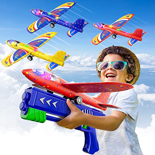 Doloowee 3 Pack Flugzeug Launcher Spielzeug