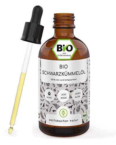 Wolfsbacher Bio Schwarzkümmelöl für Hunde 100ml