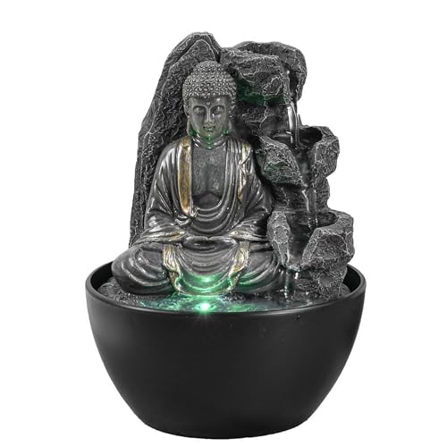 Zen Light Entspannender Buddha Zimmerbrunnen – Wasserfall