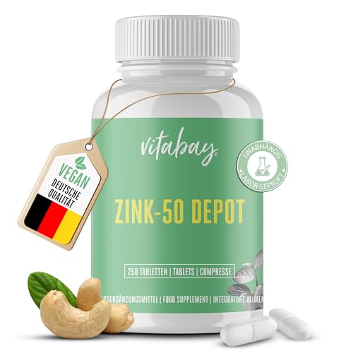 vitabay Zinkgluconat Hochdosiert 50 mg