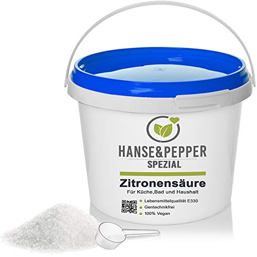 Zitronensäure unserer Wahl: Hanse&Pepper Gewürzkontor 5kg Zitronensäure